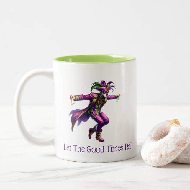 Caneca De Café Em Dois Tons Carnaval  (Com Donut)