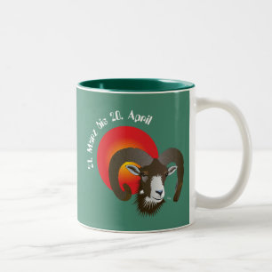 Caneca De Café Em Dois Tons Carneiro 21. Março até 20 abril taça