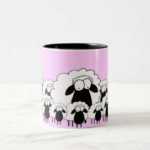 Caneca De Café Em Dois Tons Carneiros