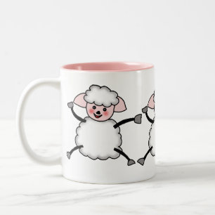Caneca De Café Em Dois Tons carneiros
