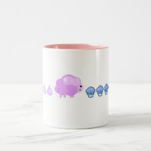 Caneca De Café Em Dois Tons carneiros