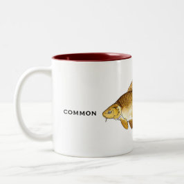 Caneca De Café Em Dois Tons Carp Mug | Mug de peixe