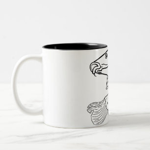 Caneca De Café Em Dois Tons Carpa