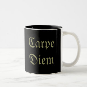 Caneca De Café Em Dois Tons Carpe Diem