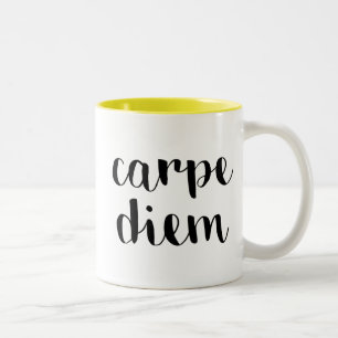 Caneca De Café Em Dois Tons Carpe Diem