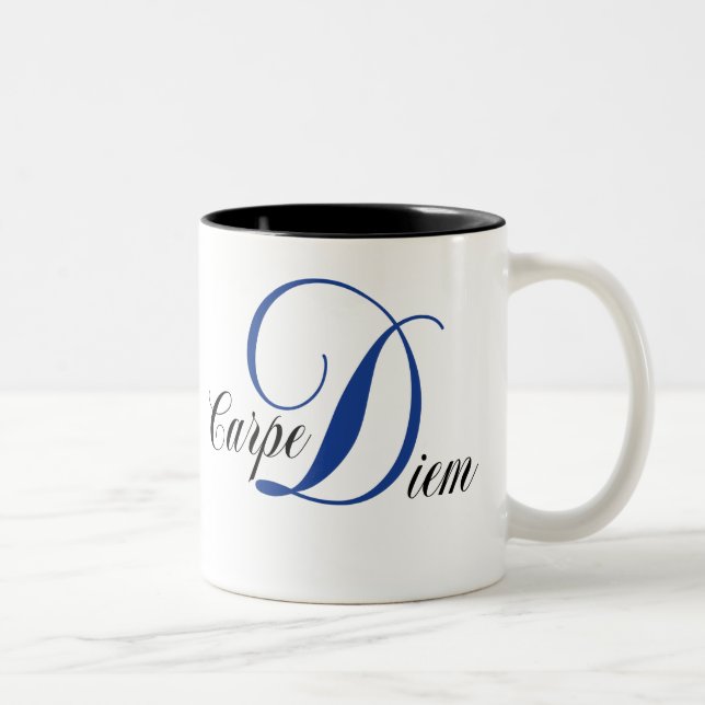 Caneca De Café Em Dois Tons Carpe Diem (Direita)