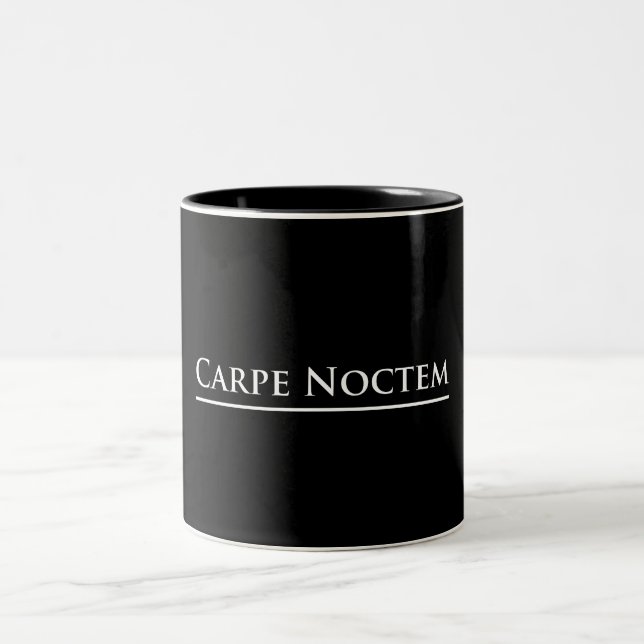 Caneca De Café Em Dois Tons Carpe Noctem (Centro)