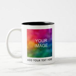 Caneca De Café Em Dois Tons Carregar Imagem de Logotipo Comercial Foto Adicion