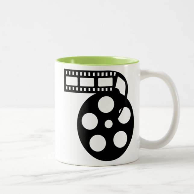 Caneca De Café Em Dois Tons Carretel de filme legal do filme (Direita)