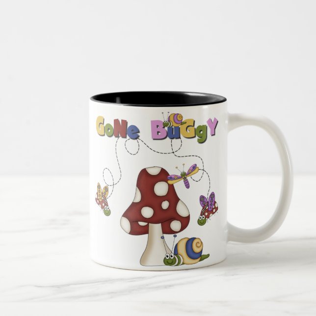 Caneca De Café Em Dois Tons Carrinho ido insetos (Direita)