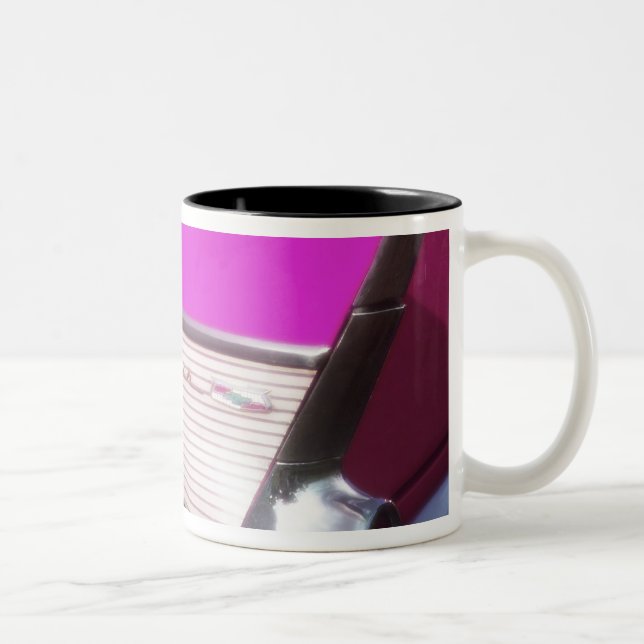 Caneca De Café Em Dois Tons Carro clássico: Chevrolet Bel Air (Direita)