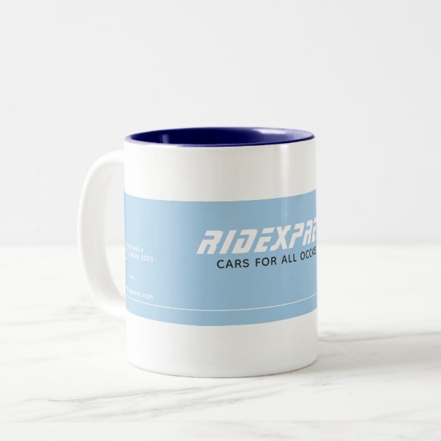 Caneca De Café Em Dois Tons Carro Comercial (Frente Esquerda)