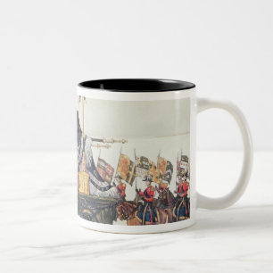 Caneca De Café Em Dois Tons Carro fúnebre do duque de Wellington, 1853