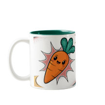 Carrot Clássico Mug Duas Toneladas Verde Interior