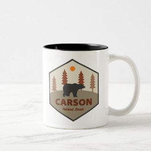 Caneca De Café Em Dois Tons Carson National Forest New Mexico Bear