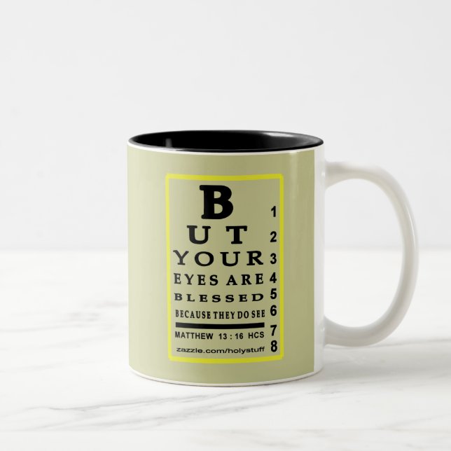CANECA DE CAFÉ EM DOIS TONS CARTA DE OLHO CELESTIAL… (Direita)