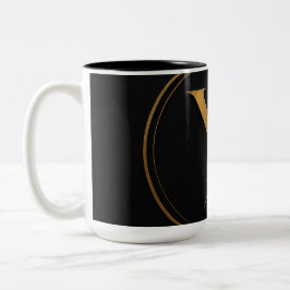 Caneca De Café Em Dois Tons Cartão de Anexo