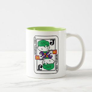 Caneca De Café Em Dois Tons Cartão de Joker Chibi