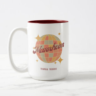 Caneca De Café Em Dois Tons Cartão postal de Alemanha Retro Vintage Mannheim