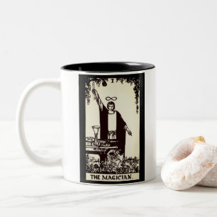 Caneca De Café Em Dois Tons cartão tarot mágico Mug
