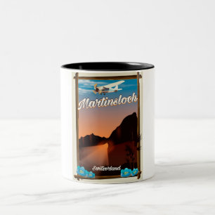 Caneca De Café Em Dois Tons Cartaz de viagem Martinsloch Suíça