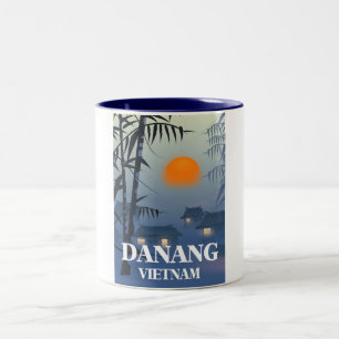 Caneca De Café Em Dois Tons Cartaz de viagem para Da Nang, Vietnã