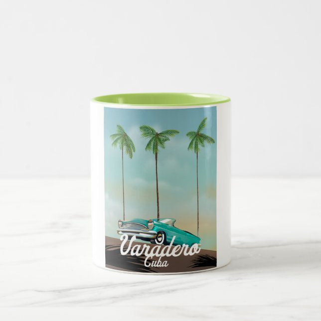 Caneca De Café Em Dois Tons Cartaz de viagem Varadero Cuba (Centro)