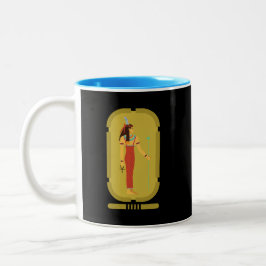 Caneca De Café Em Dois Tons Cartela de Ouro da Maat