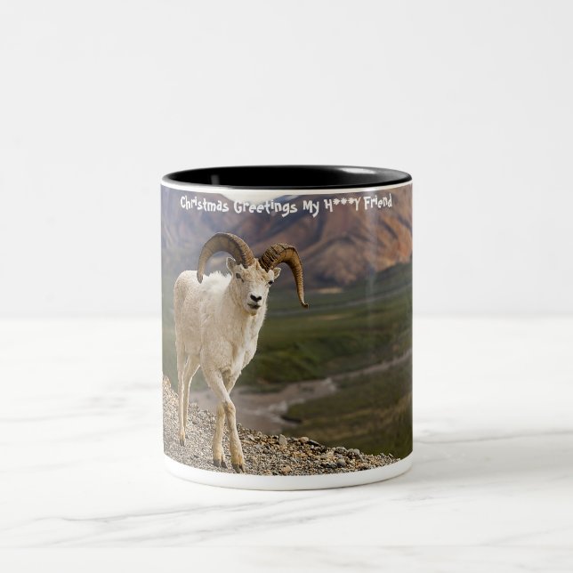 Caneca De Café Em Dois Tons Cartões de natal Meu Amigo (Centro)