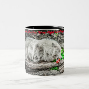 Caneca De Café Em Dois Tons Cartões de natal 'Meu parceiro', 'Homem Alfa',