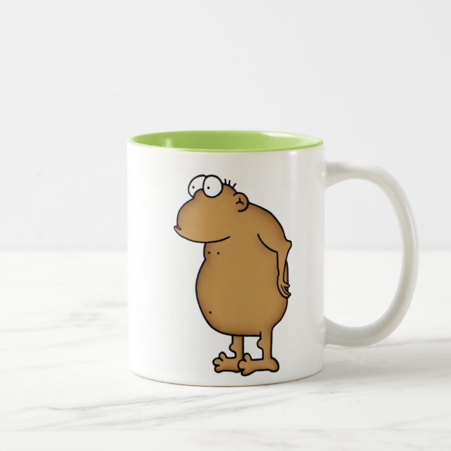 Caneca De Café Em Dois Tons Cartoon Ape (Direita)