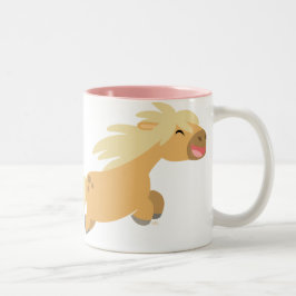 Caneca De Café Em Dois Tons Cartoon Bonito Palomino Pony Mug