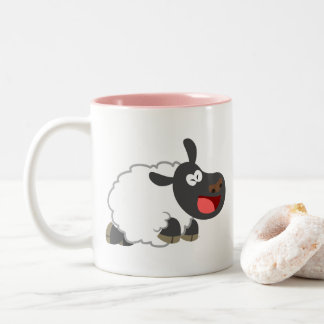 Caneca De Café Em Dois Tons Cartoon Cartoon Sheep Mug