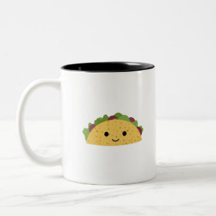 Caneca De Café Em Dois Tons Cartoon Cawaii Taco Incrível