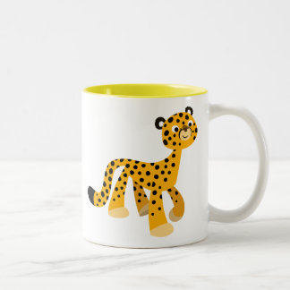 Caneca De Café Em Dois Tons Cartoon Chita
