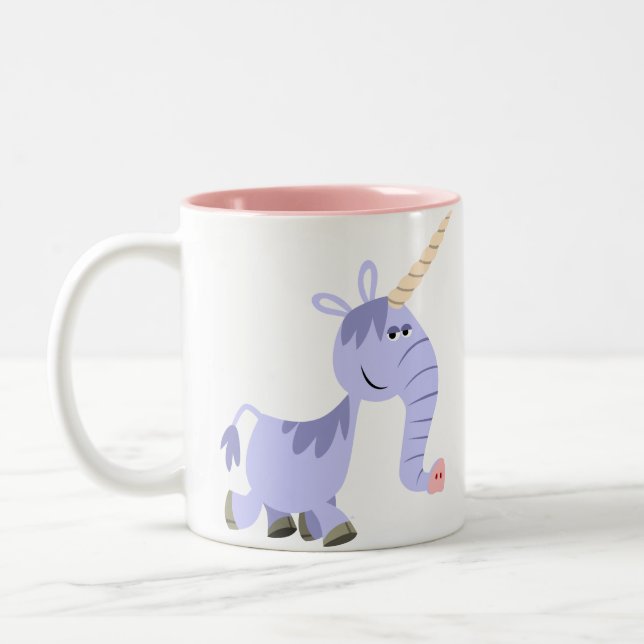 Caneca De Café Em Dois Tons Cartoon Incomum, Bonito (Esquerda)