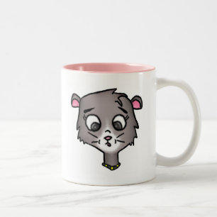 Caneca De Café Em Dois Tons Cartoon Kitten Mug