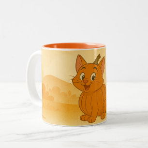 Caneca De Café Em Dois Tons Cartoon Pumpkin Pals Mug