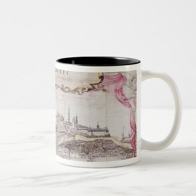 Caneca De Café Em Dois Tons Cartouche de Quebeque (Direita)