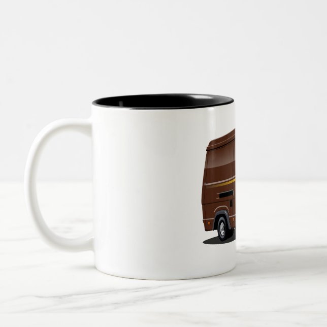 Caneca De Café Em Dois Tons Cartum de entrega (Esquerda)