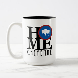 Caneca De Café Em Dois Tons CASA cheyenne Wyoming 15oz