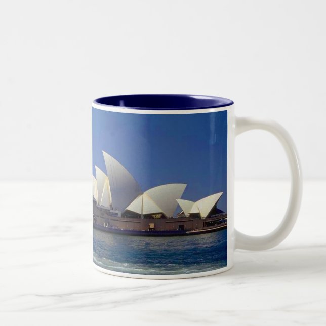 Caneca De Café Em Dois Tons Casa da Ópera de Sydney Austrália Viagem (Direita)