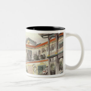 Caneca De Café Em Dois Tons Casa de Conseequa, um comerciante chinês, no sub