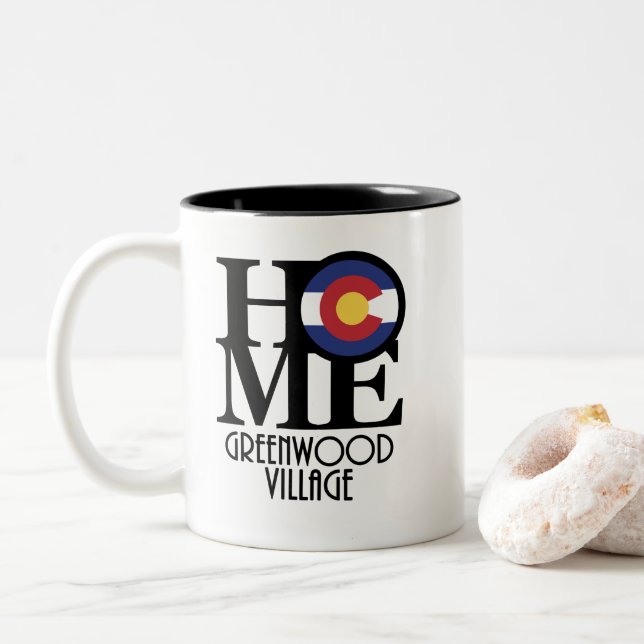 Caneca De Café Em Dois Tons CASA Greenwood Village (Com Donut)