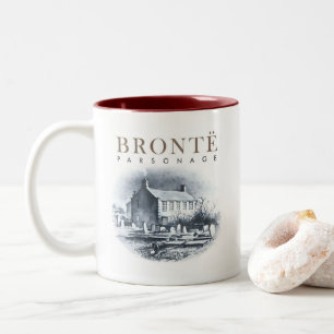 Caneca De Café Em Dois Tons Casa Parsonage dos Brontes