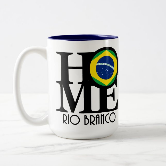 Caneca De Café Em Dois Tons CASA Rio Branco 15oz (Esquerda)