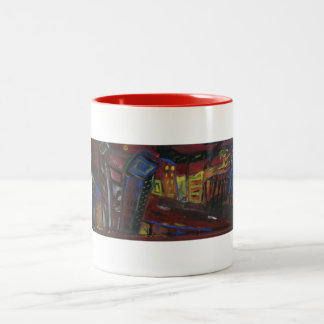 Caneca De Café Em Dois Tons Casacas Azuis