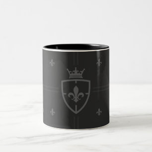 Caneca De Café Em Dois Tons Casaco Da Louisiana Fleur De Lis