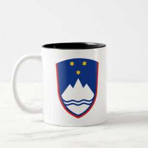 Caneca De Café Em Dois Tons casaco de armas da eslovênia