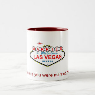 Caneca De Café Em Dois Tons CASADO Em Las Vegas Mug